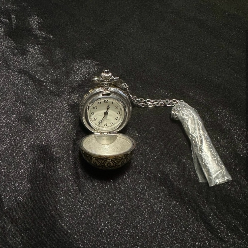 Damascene Pocket Watch with Chain